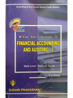 Financial Ac & Audit-2 M.Com Sem 3 - English Medium