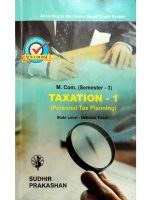 Taxation-1 M.Com Sem 3 - English Medium