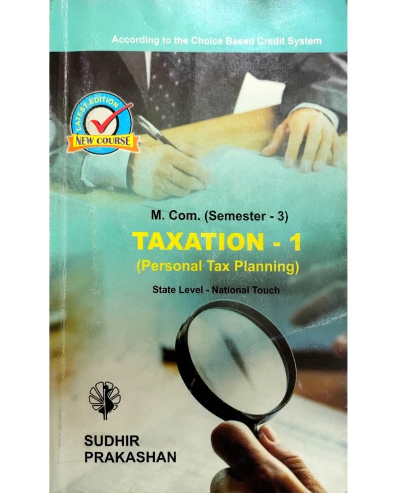 Taxation-1 M.Com Sem 3 - English Medium